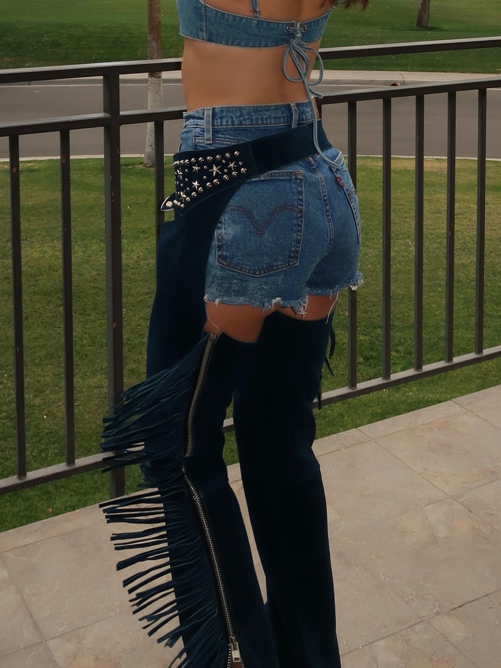 UNDERSTATED LEATHER Fringe Chaps - Picture 3 of 12